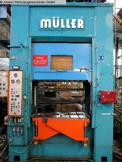used Presses Double Column Drawing Press -Hydr. MÜLLER KEZ 315-16/6.5.1 (UVV)