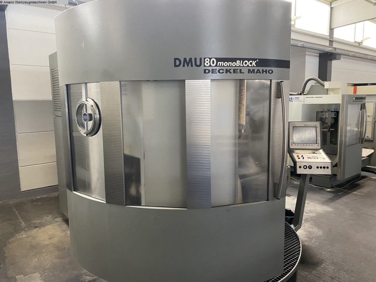 gebrauchte Maschinen sofort verfügbar Bearbeitungszentrum - Universal DMG DMU 80 monoBlock