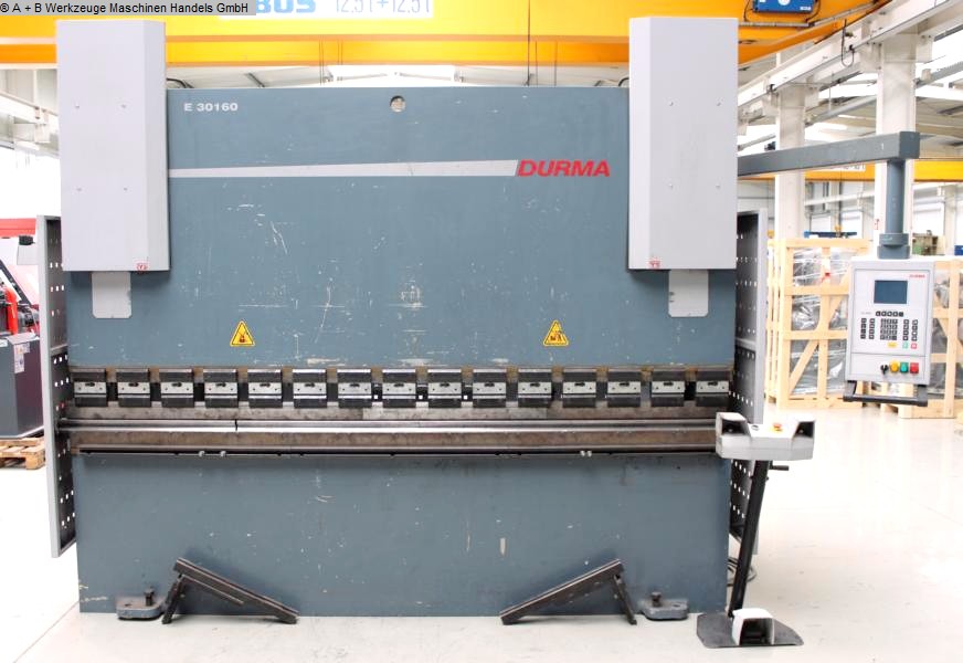 used Machines available immediately Hydr. pressbrake DURMA E 30160