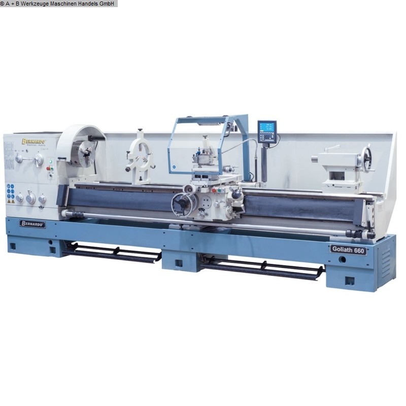 gebrauchte Metallbearbeitungsmaschinen Drehmaschine-konventionell-elektronisch BERNARDO GOLIATH 660-3000 Digital