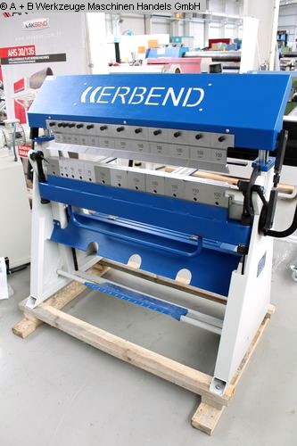 gebrauchte Metallbearbeitungsmaschinen Schwenkbiegemaschine A+B ERBEND UFA 1015