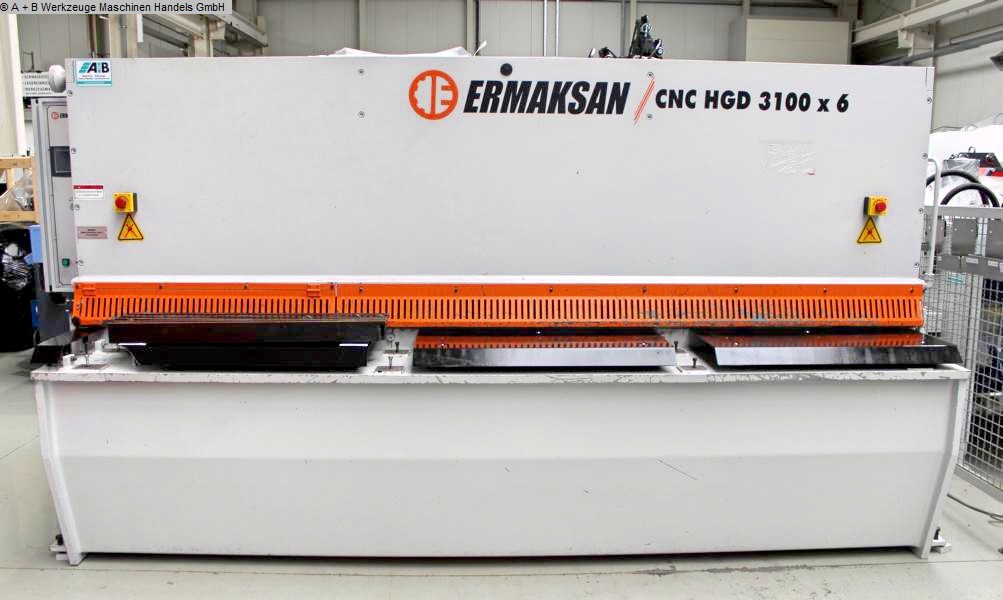 used Series Production Plate Shear - Hydraulic ERMAK CNC HGD 3100 x 6.0