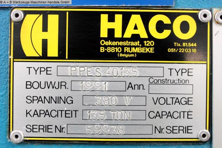 used Hydr. pressbrake HACO PPES 40.135