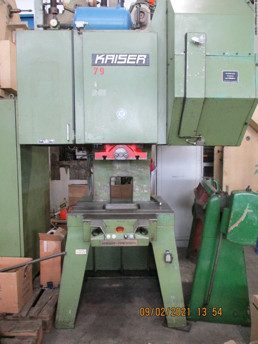 used Machines available immediately Eccentric Press - Single Column KAISER PO 75 Z