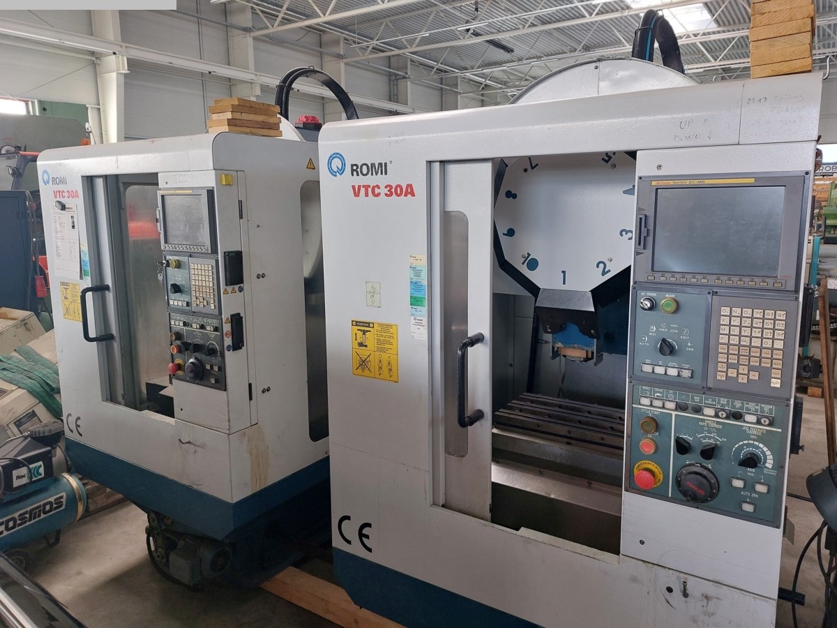 used Machines available immediately Machining Center - Vertical ROMI VTC 30 A