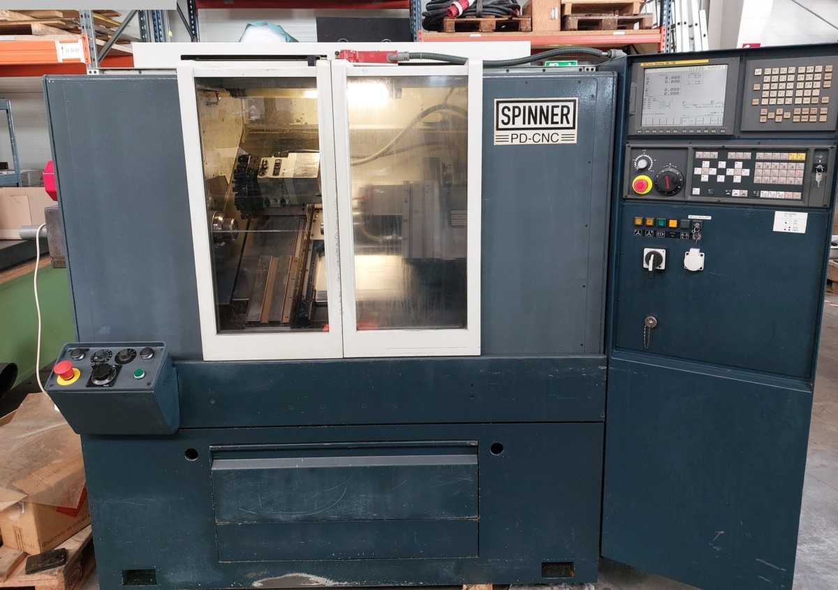 gebrauchte Maschinen sofort verfügbar CNC Drehmaschine - Schrägbettmaschine SPINNER PD 400 C/S CNC