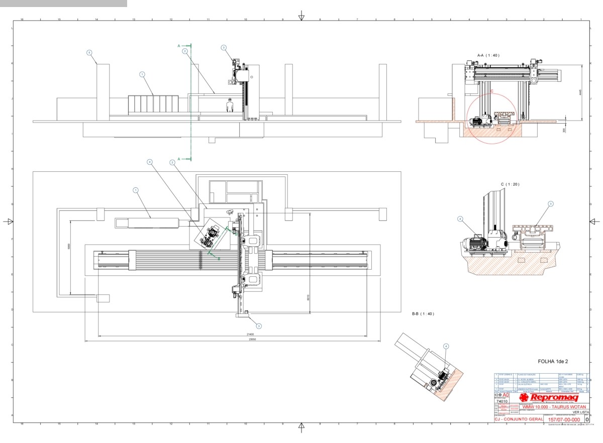 used Slideway Grinding Machine - Double Col. ASCHERSLEBEN-SCHIESS SZ 1600x1600x10000/4