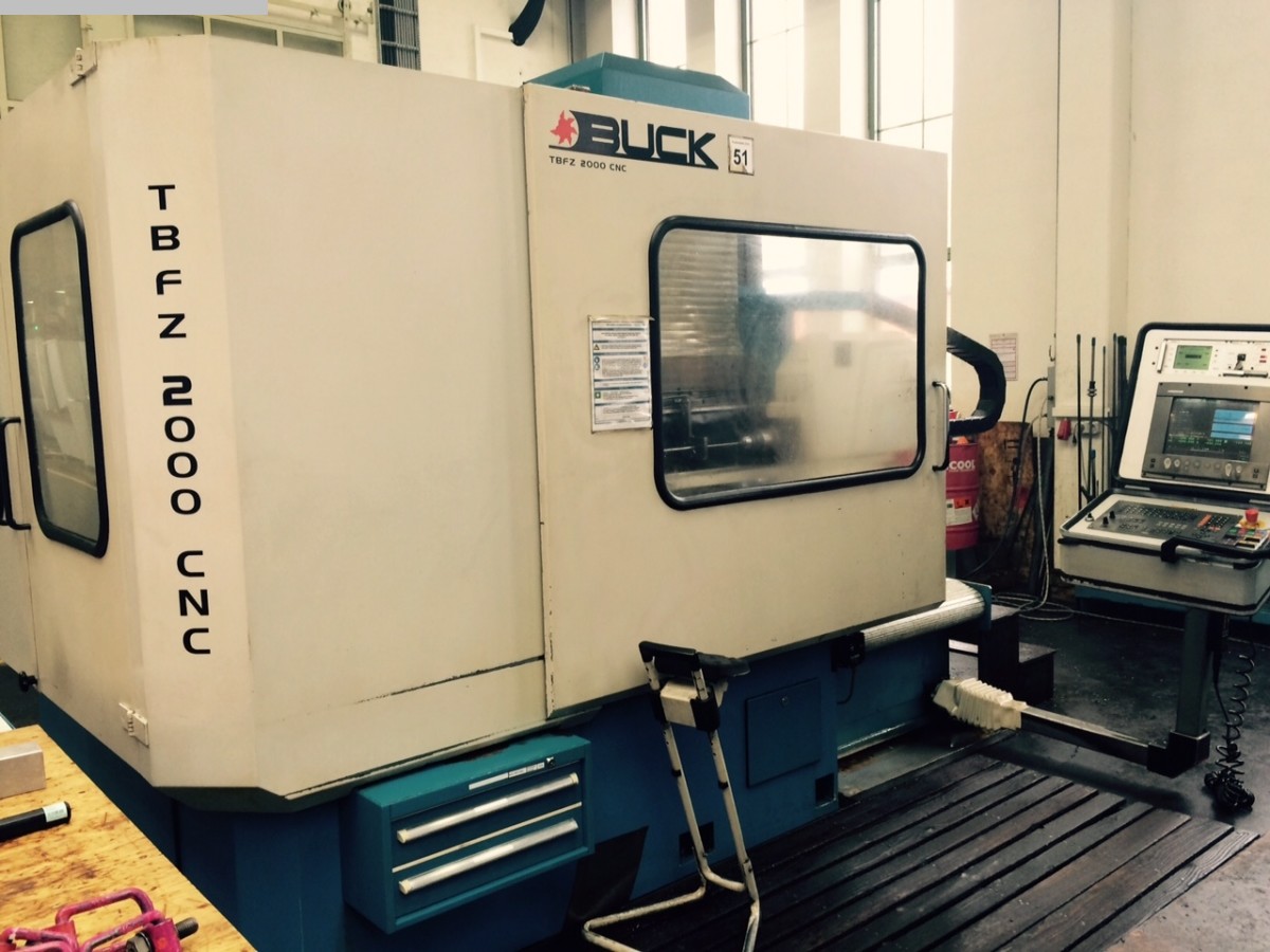 gebrauchte Maschinen sofort verfügbar Tieflochbohrmaschine BUCK TBFZ 2000 CNC