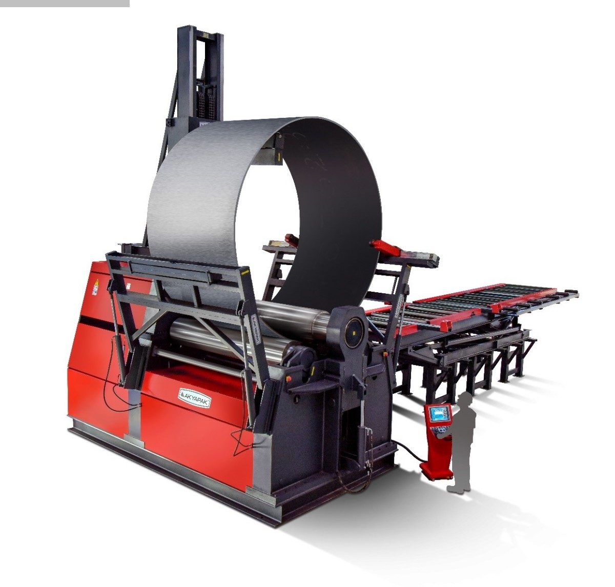 used Metal Processing Plate Bending Machine - 4 Rolls AKYAPAK AHS 30/40