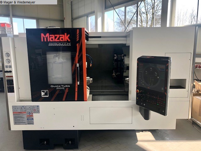 used Metal Processing CNC Lathe MAZAK QT 200MSx500