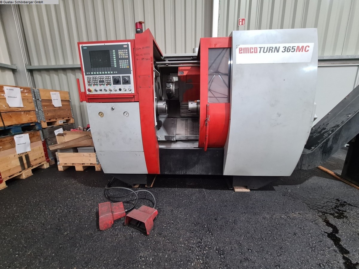 used Machines available immediately CNC Lathe - Inclined Bed Type EMCO Turn 365 MC65