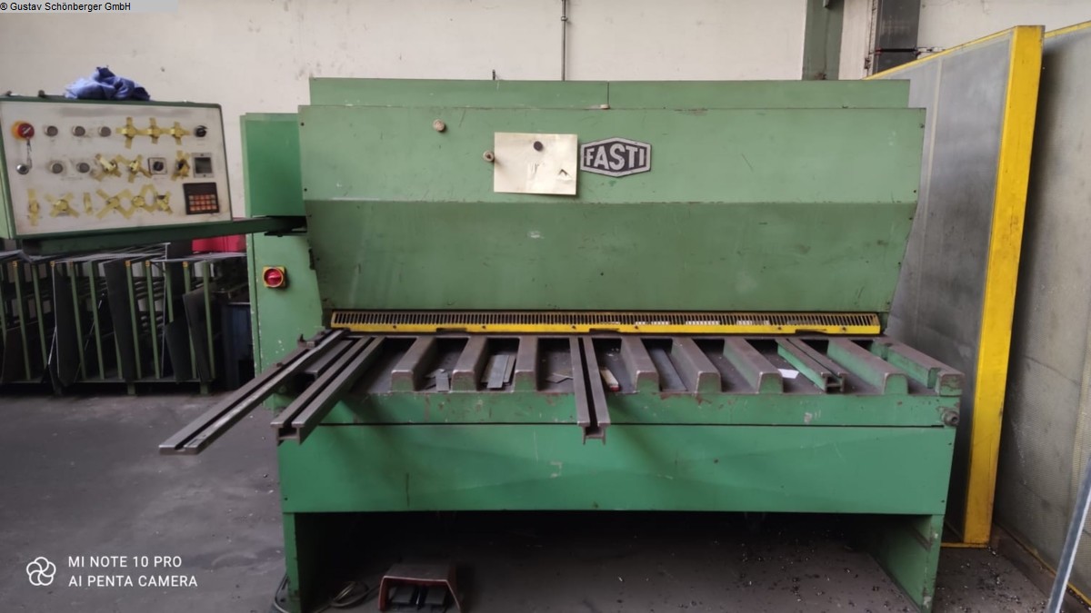 used Machines available immediately Plate Shear - Hydraulic FASTI TCHE 20/6