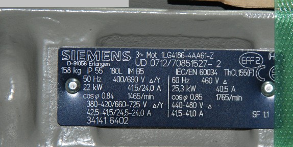 used Motor SIEMENS UD 0801 - UD 0712