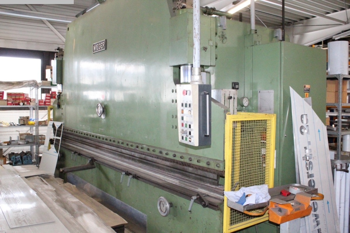 used Sheet metal working / shaeres / bending Hydr. pressbrake WIEGER AWHC 160/45 HH 300 used Sheet metal working / shaeres / bending Hydr. pressbrake WIEGER AWHC 160/45 HH 300