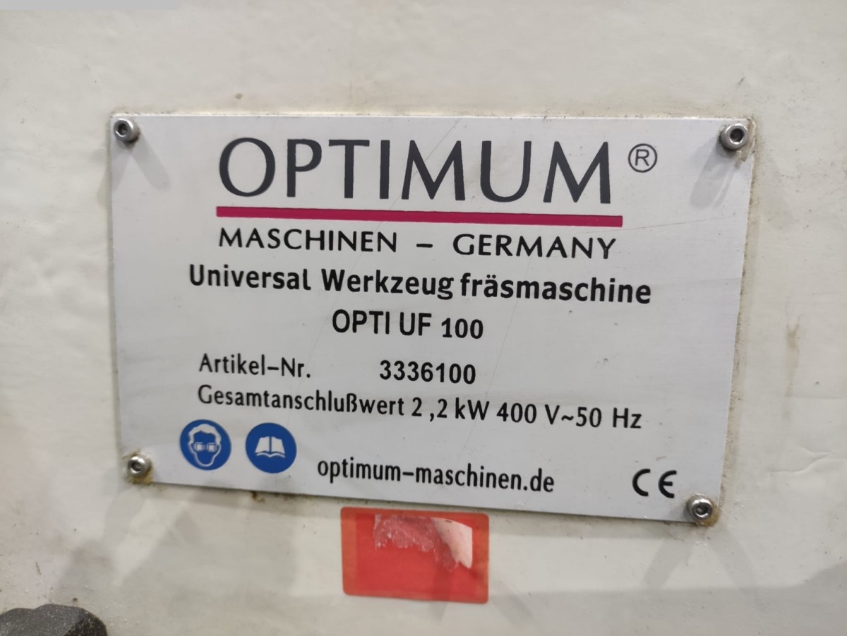 used Universal Milling Machine OPTIMUM UF100