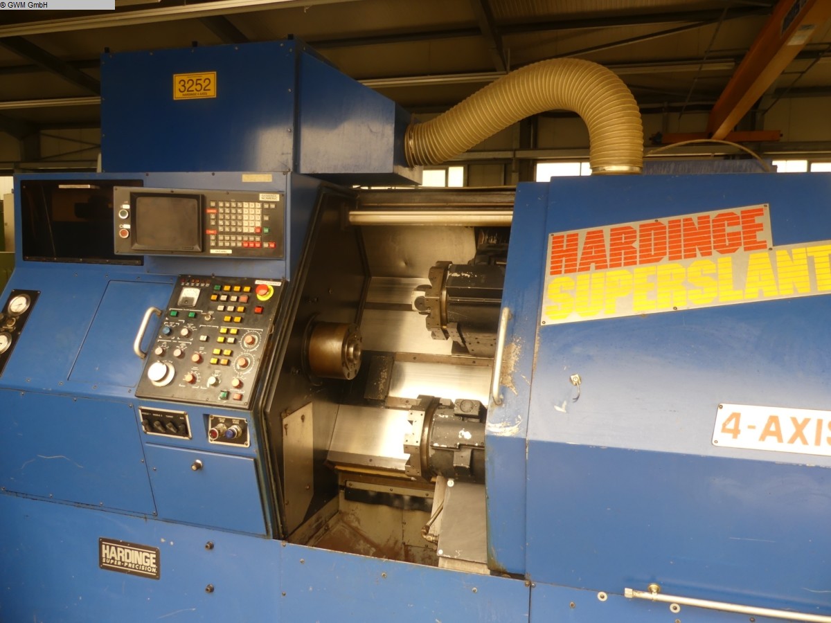 gebrauchte Maschinen sofort verfügbar CNC Drehmaschine - Schrägbettmaschine HARDINGE SB4T-GN