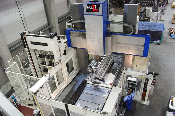 gebrauchte Metallbearbeitungsmaschinen Portalfräsmaschine WALDRICH COBURG MULTITEC 2500 AP