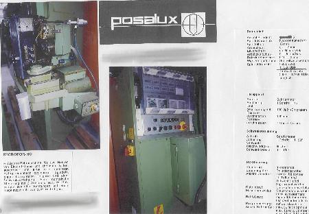 gebrauchte Bohrwerke / Bearbeitungszentren / Bohrmaschinen Sonderfeinbohrmaschine POSALUX MICROFOR 3 - NC 2
