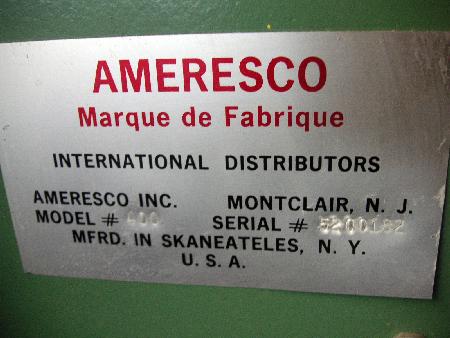 used Special Machine AMERESCO 400