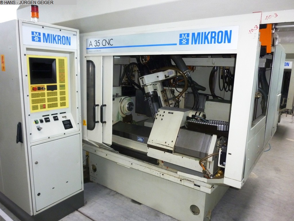 gebrauchte Verzahnungsmaschinen Zahnrad-Abwälzfräsmaschine - horizontal MIKRON A 35/36 CNC gebrauchte Verzahnungsmaschinen Zahnrad-Abwälzfräsmaschine - horizontal MIKRON A 35/36 CNC