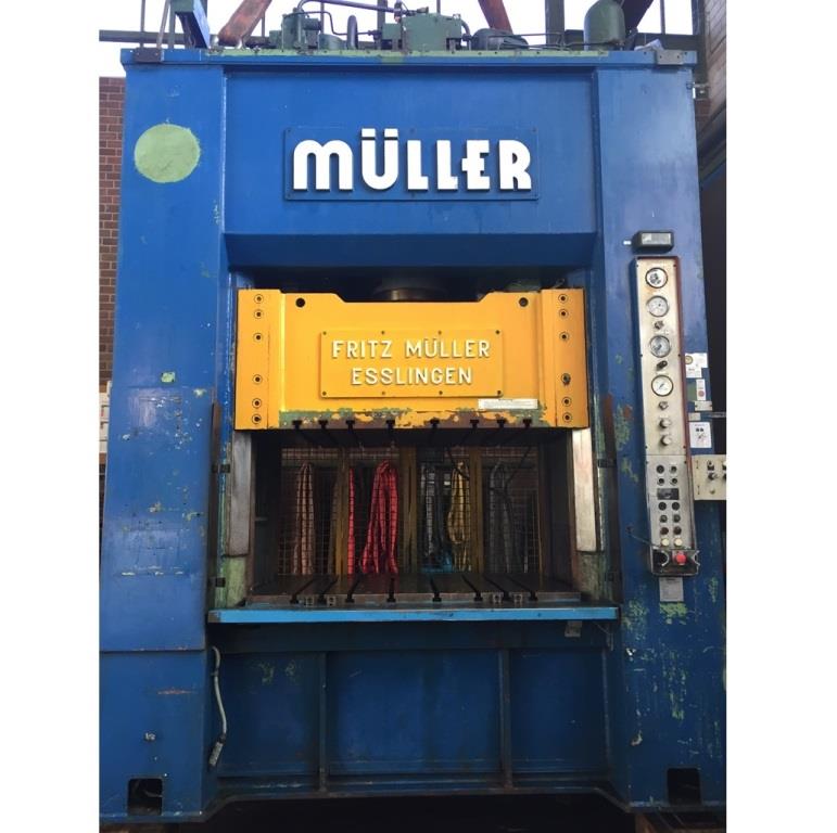used Presses Double Column Drawing Press -Hydr. MUELLER KEZ 160-16/6.1.1 (UVV)