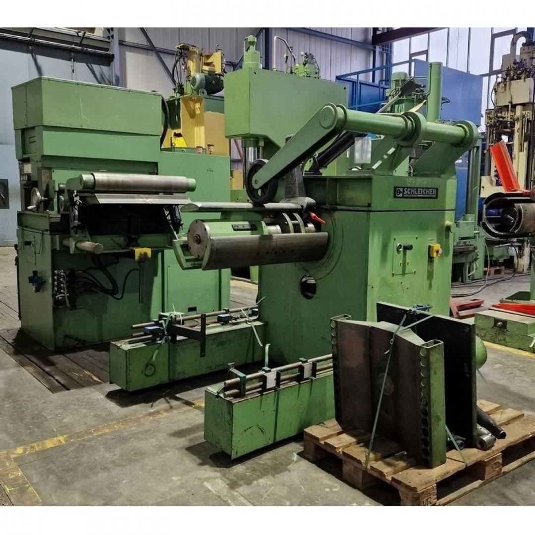 used Machines available immediately decoiler straightening machine SCHLEICHER RMS 8-53/160-800 / HE 200-1000