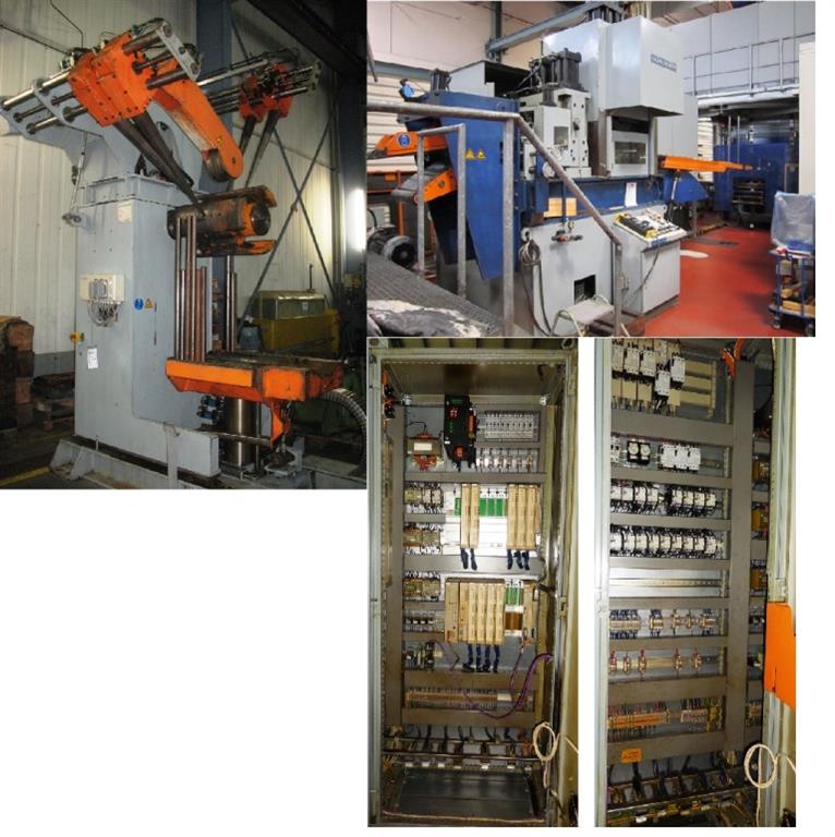 used Metal Processing decoiler straightening machine SCHLEICHER RMS Vario-12-70/9 / HES-12-650