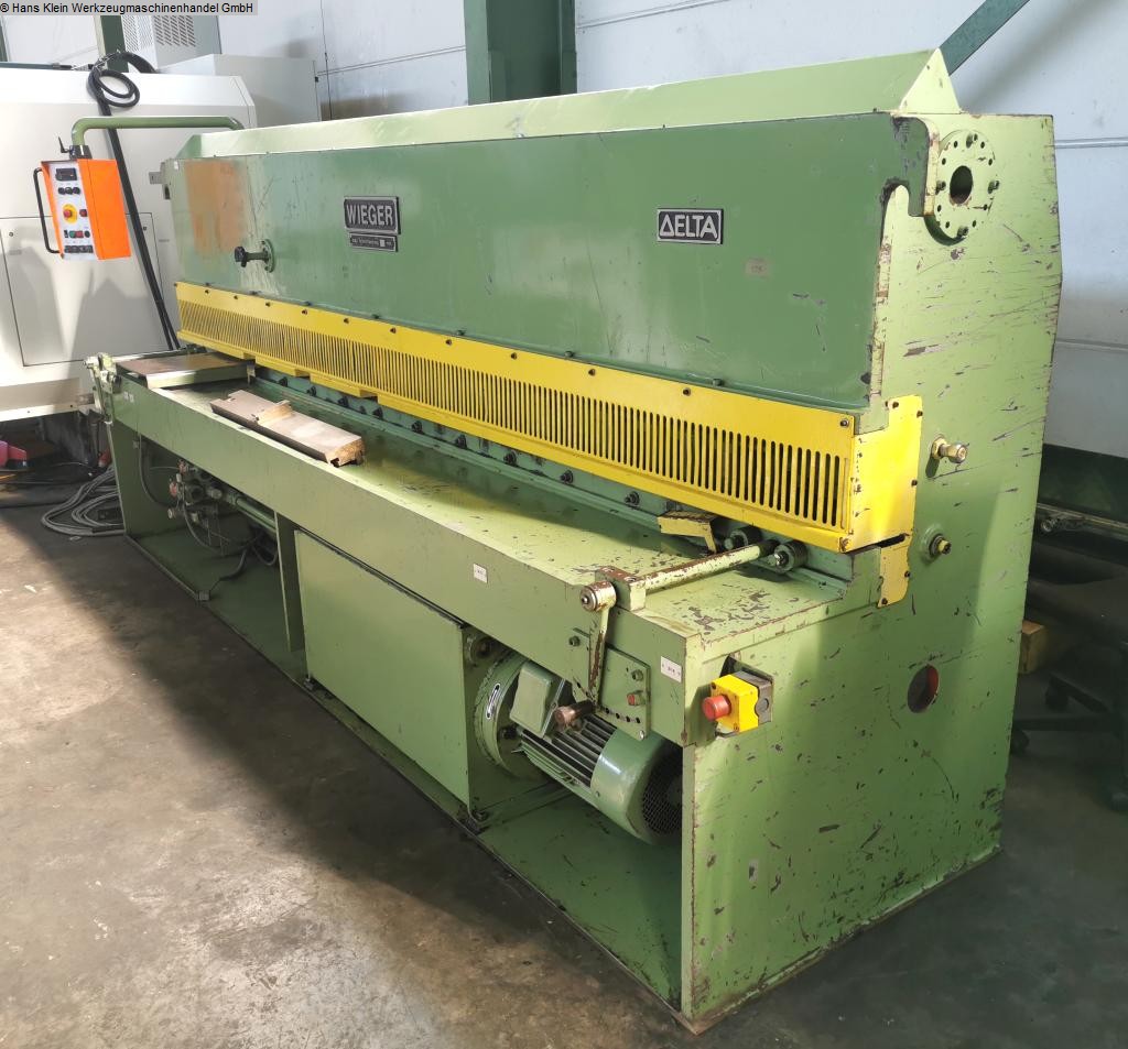 used Machines available immediately Plate Shear - Hydraulic WIEGER DELTA 6/30