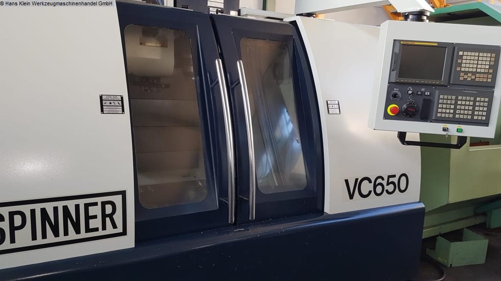 used milling machining centers - vertical SPINNER VC-650