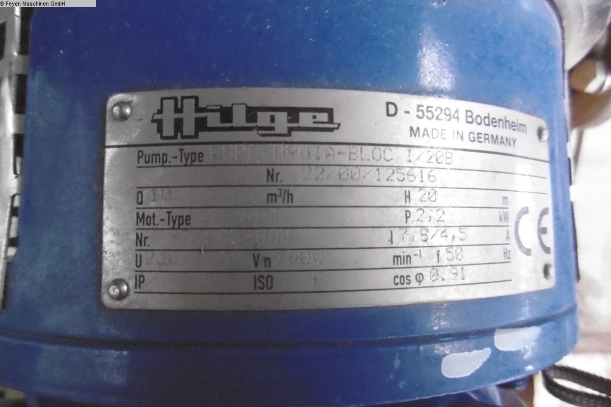 used Machines available immediately Centrifugal pump HYGIA EURO-Hygia-I-Bloc/20B