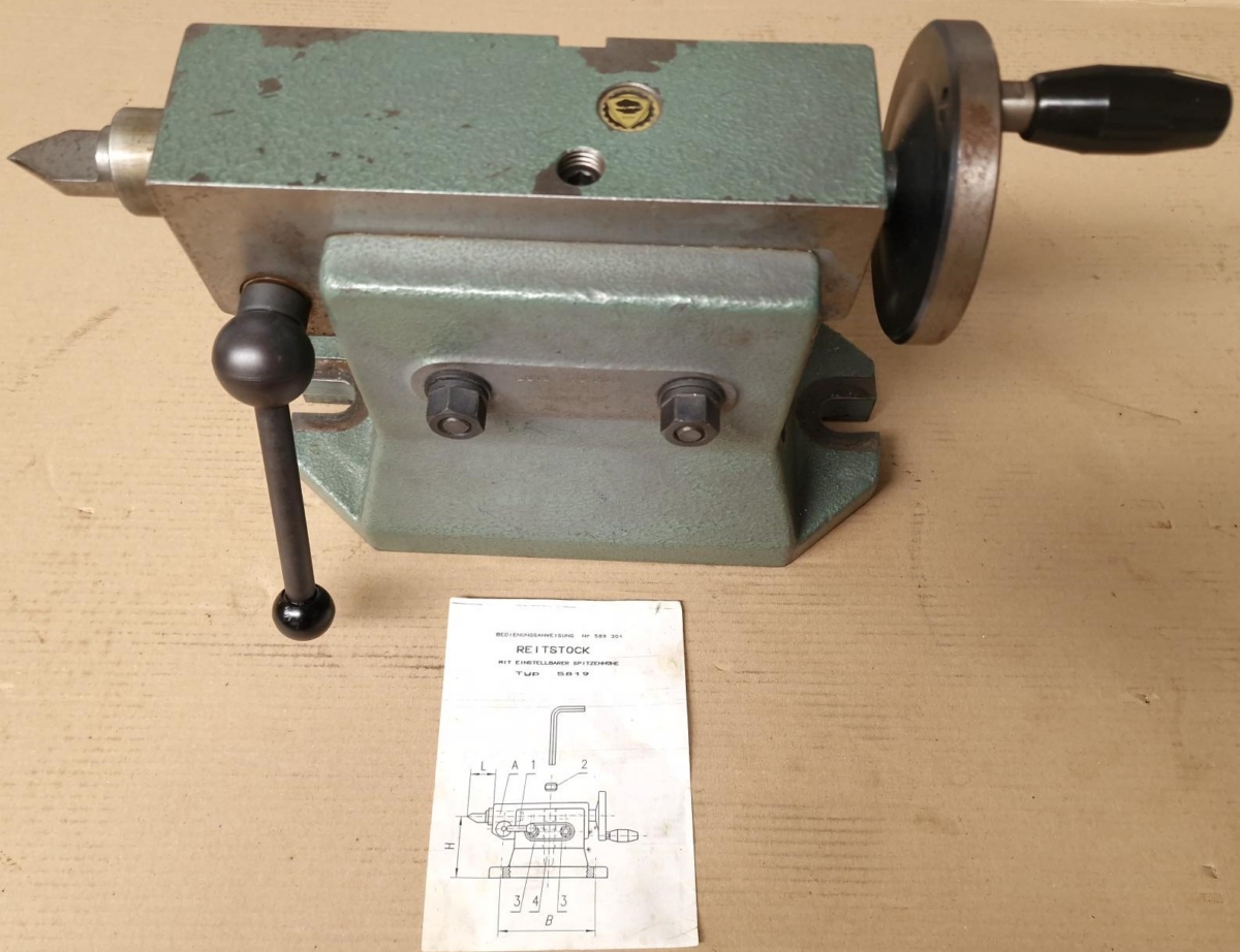 used  Tailstock BISON Reitstock Typ 5819