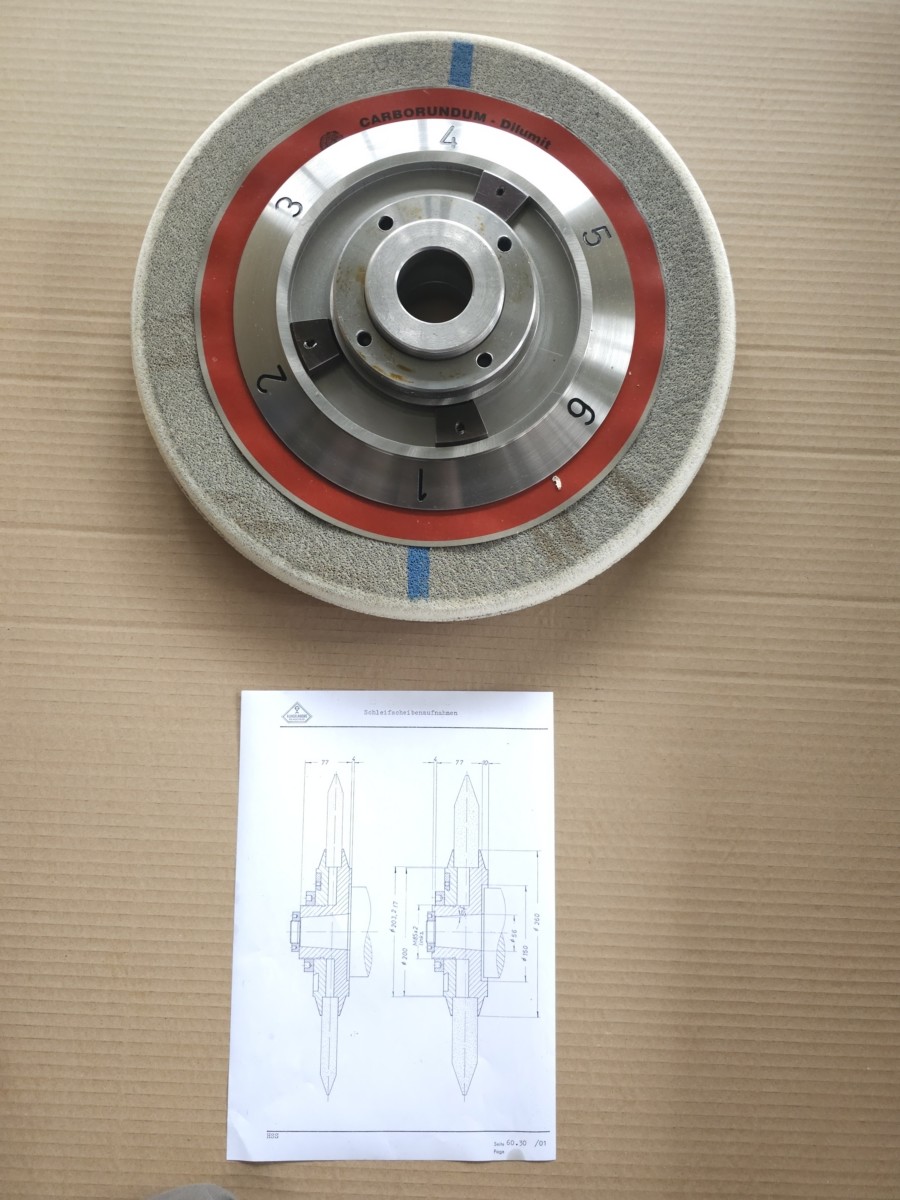 used  grinding wheel flange KLINGELNBERG Schleifscheibenaufnahme Ø 260