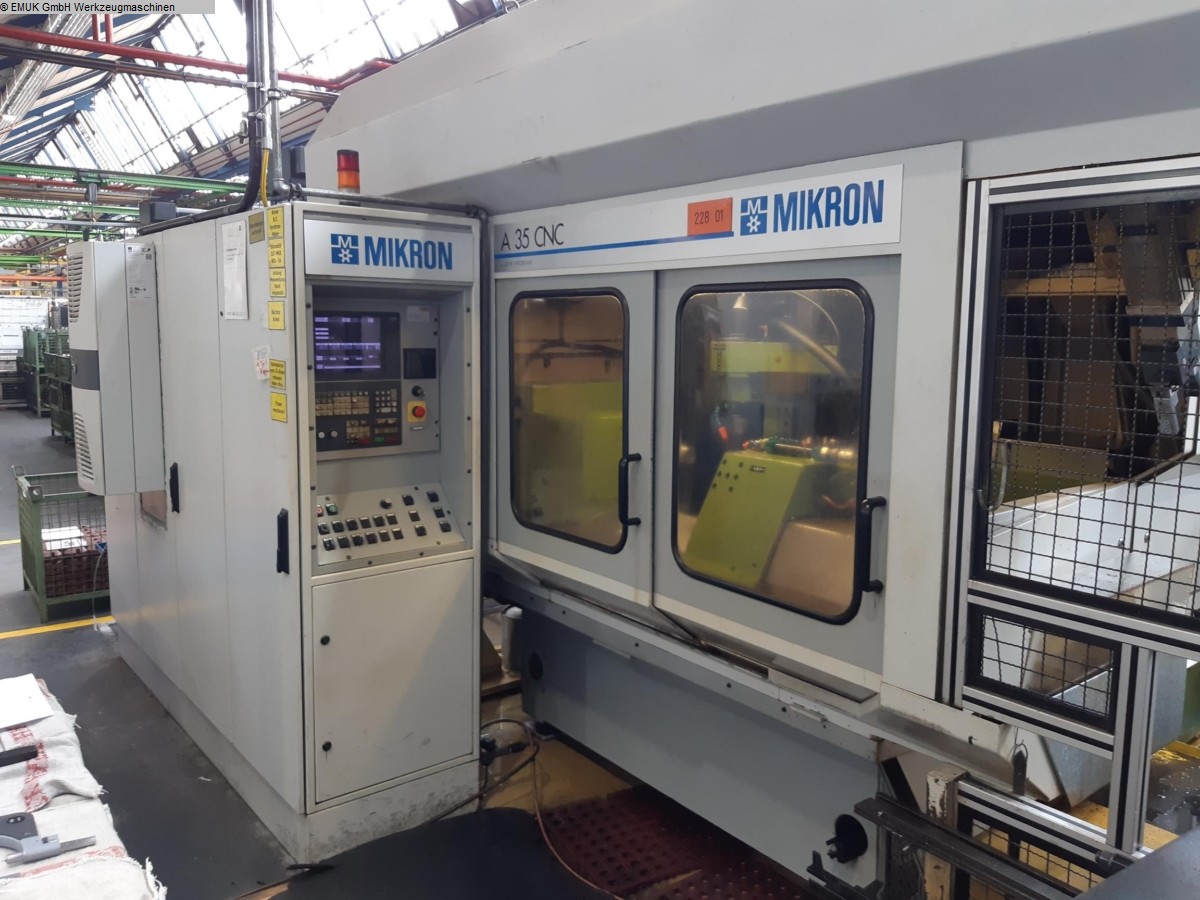 gebrauchte Maschinen sofort verfügbar Zahnrad-Abwälzfräsmaschine - horizontal MIKRON A 35