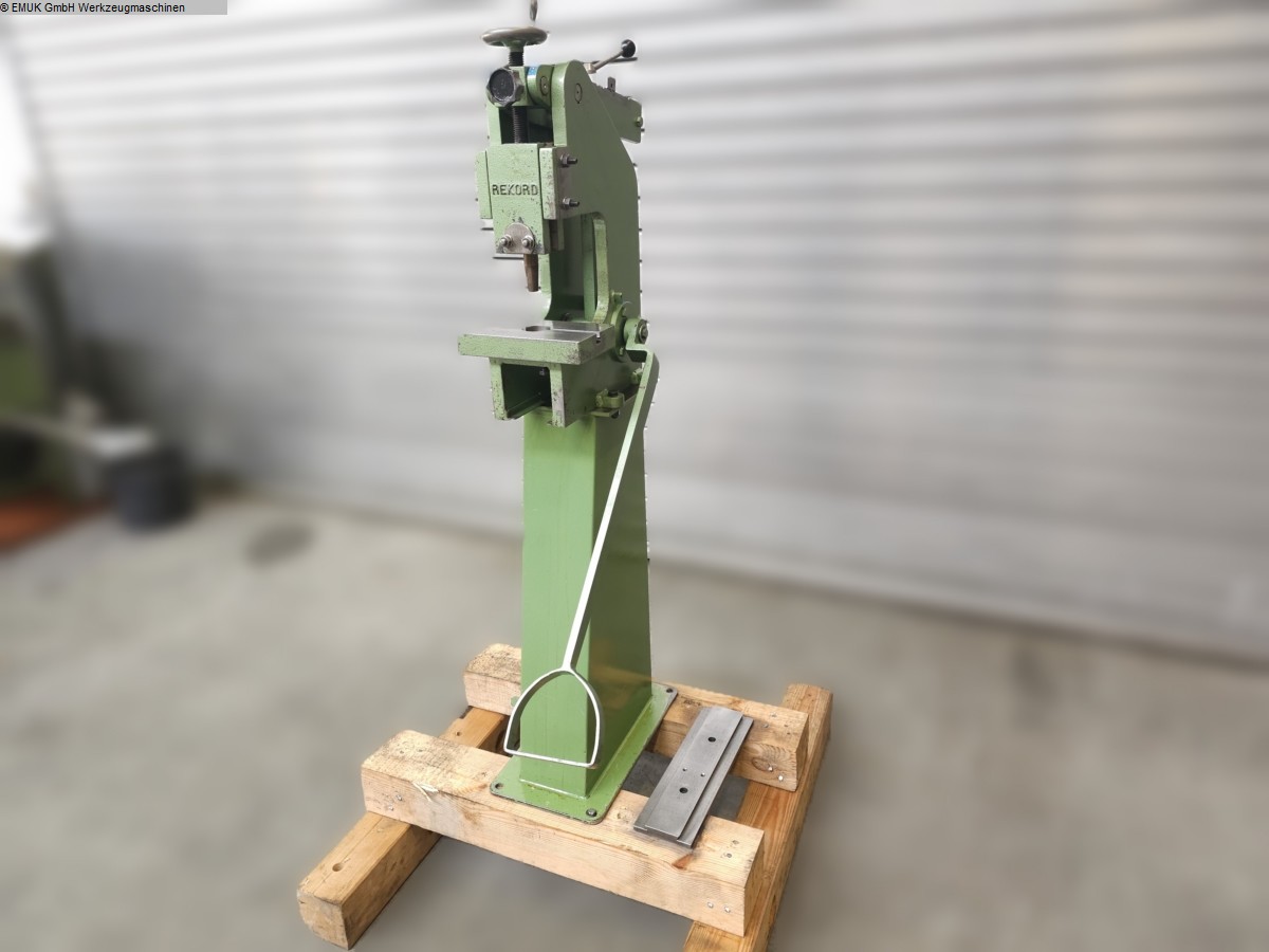 gebrauchte Metallbearbeitungsmaschinen Kniehebelpresse - Einständer REKORD UNBEKANNT