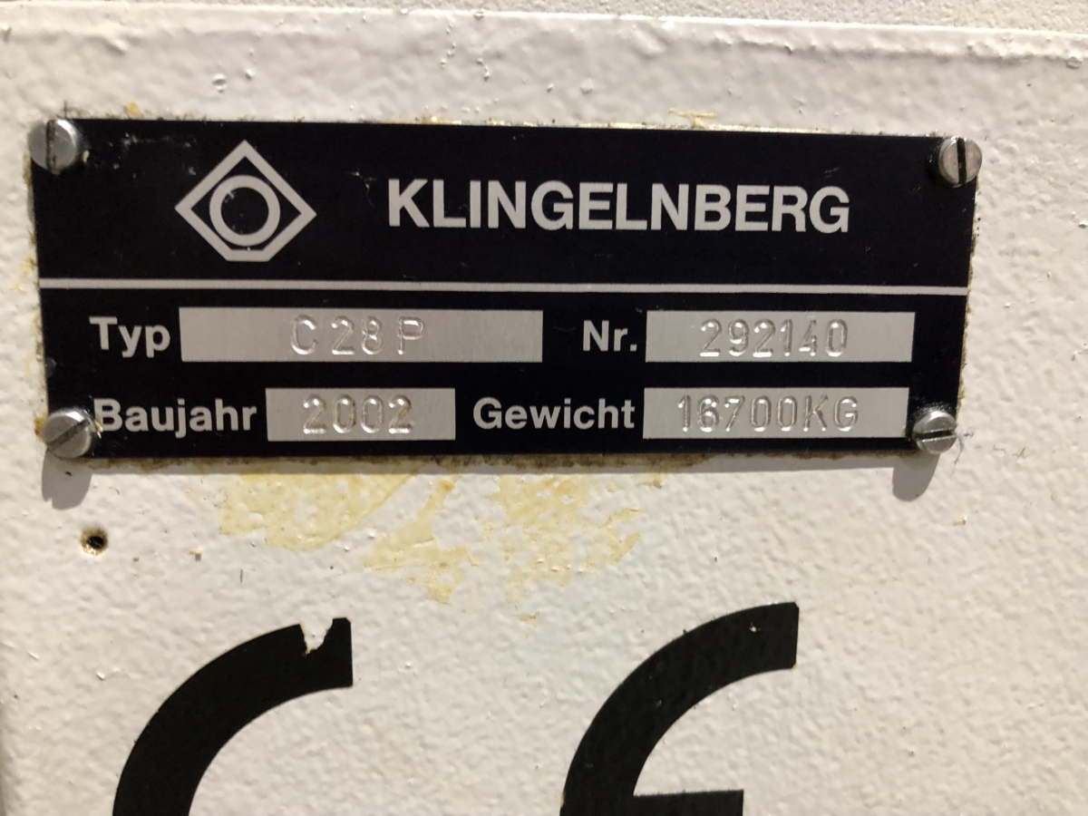 used Spiral Bevel Gear Cutting Machine KLINGELNBERG C 28 P