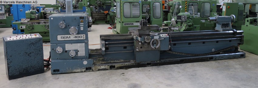 gebrauchte Maschinen sofort verfügbar Leit- und Zugspindeldrehmaschine EST-TICINO SGM400 4000-6000