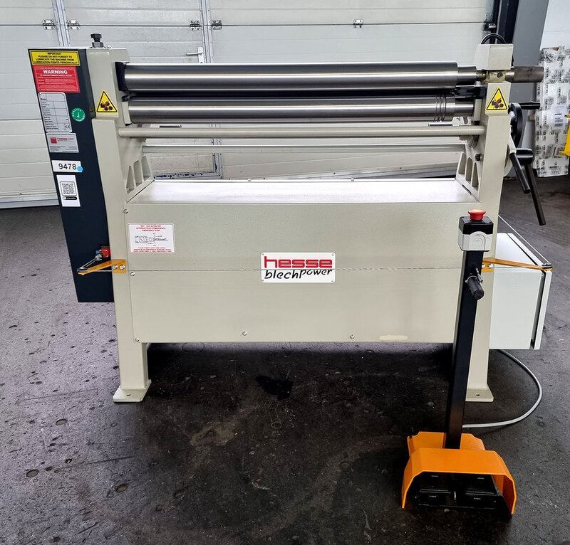 used  Plate Bending Machine  - 3 Rolls HESSE by ISITAN RM 1050 x 90
