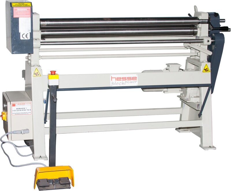 used Machines available immediately Plate Bending Machine  - 3 Rolls HESSE by ISITAN IR 1270 x 75