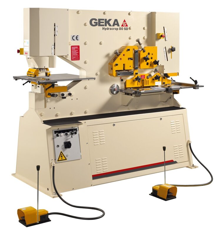 gebrauchte Maschinen sofort verfügbar Profilstahlschere GEKA HYD 80 SD