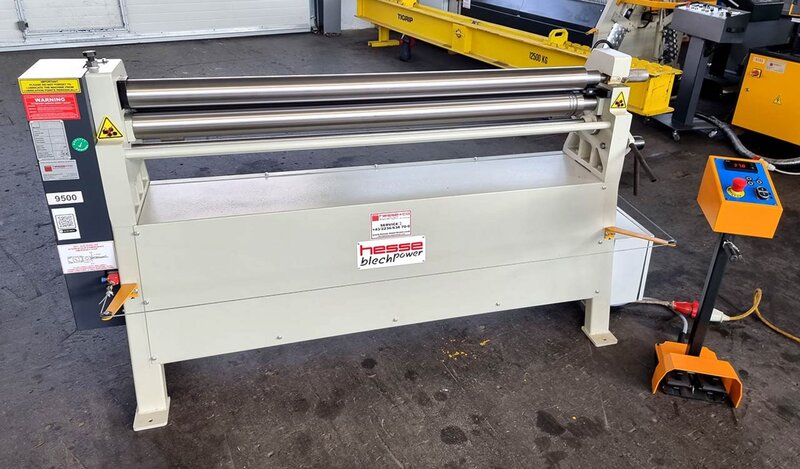 used Metal Processing Plate Bending Machine  - 3 Rolls HESSE by ISITAN RM 1550 x 90