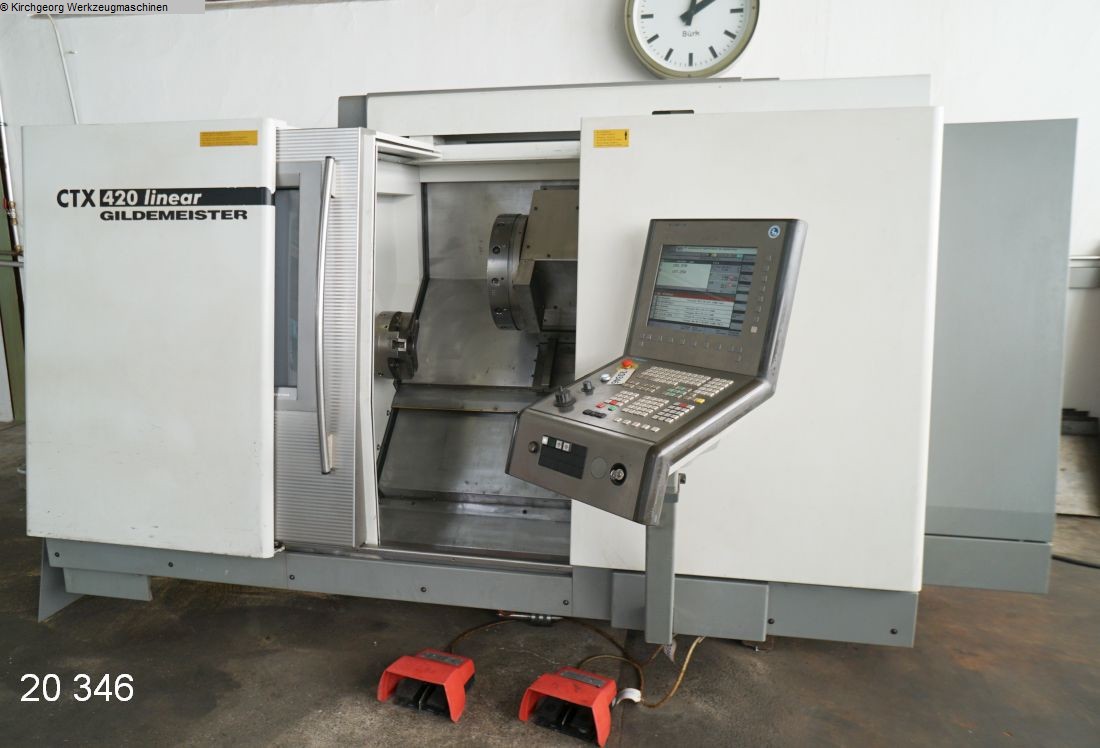 gebrauchte Metallbearbeitungsmaschinen CNC Dreh- und Fräszentrum GILDEMEISTER CTX 420 linear V3 - Siem. 840D