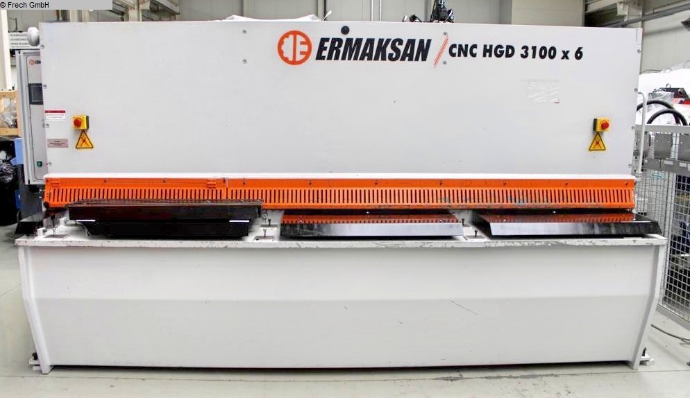 used Machines available immediately Plate Shear - Hydraulic ERMAK CNC HGD 3100 x 6.0
