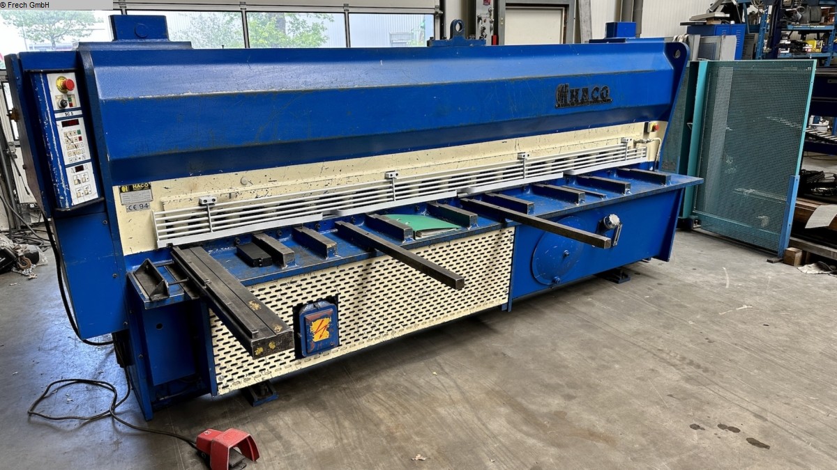 used Machines available immediately Plate Shear - Hydraulic HACO HSLX 3000x6