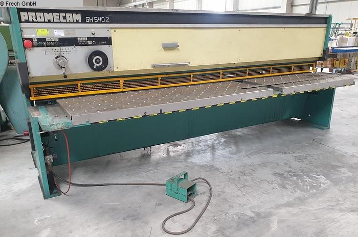 used Machines available immediately Plate Shear - Hydraulic PROMECAM GH 540 Z