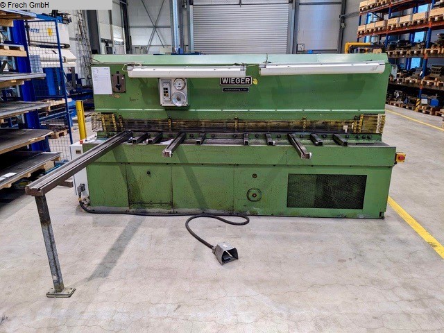 used Machines available immediately Plate Shear - Hydraulic WIEGER DELTA 6/25