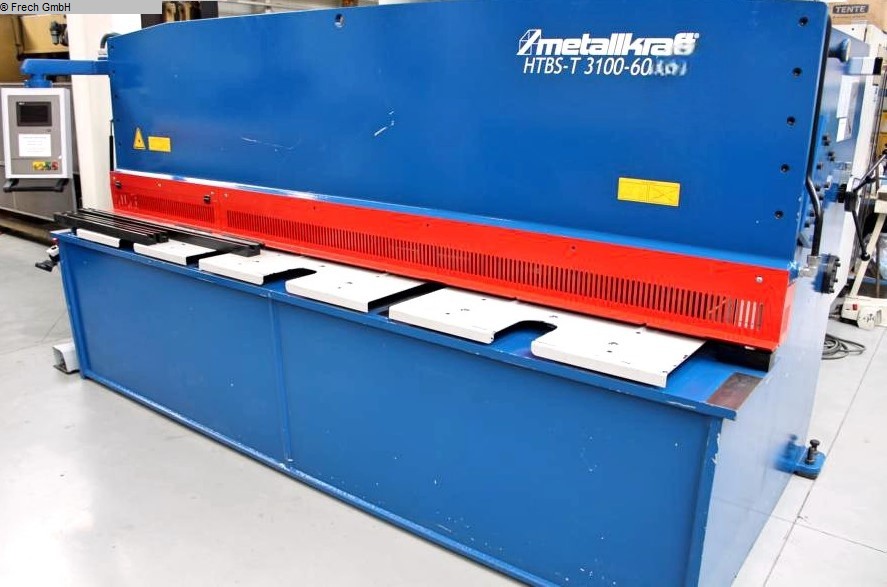 gebrauchte Metallbearbeitungsmaschinen Tafelschere - hydraulisch METALLKRAFT HTBS-T 3100-60