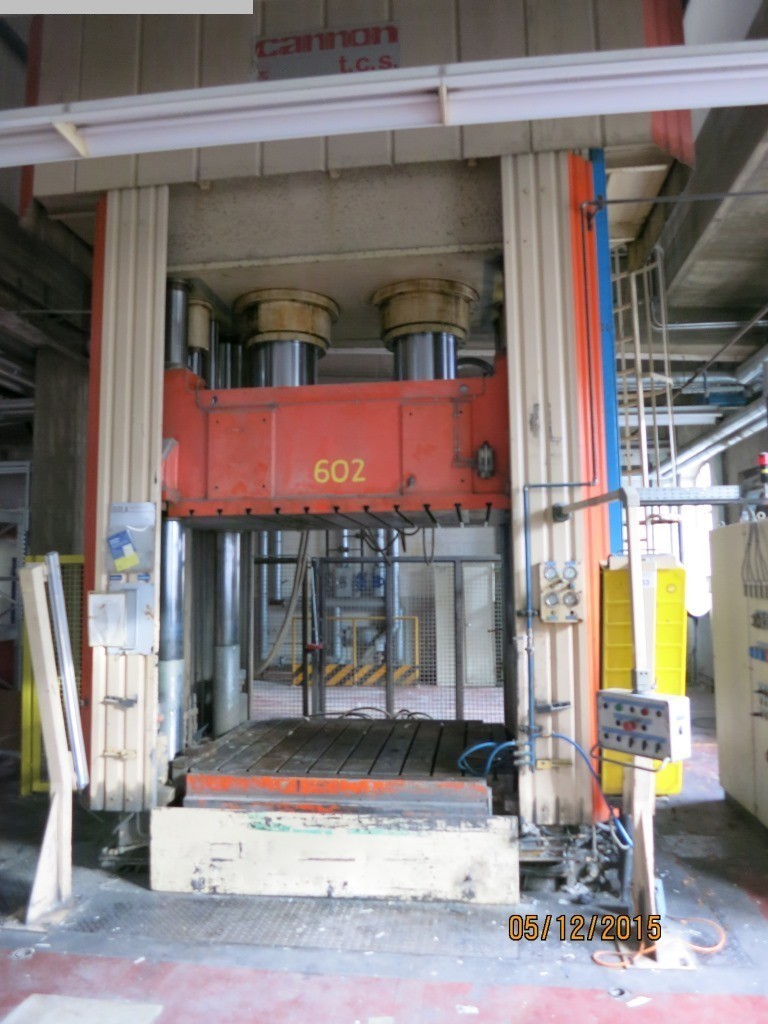 gebrauchte Kunststoffverarbeitungsmaschinen Presse über 5.000 KN CARONNO POC 650-1 gebrauchte Kunststoffverarbeitungsmaschinen Presse über 5.000 KN CARONNO POC 650-1