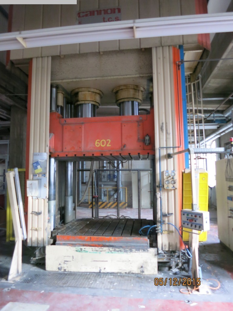 used Machines available immediately Compression molding over 5000 KN CARONNO POC 650-1