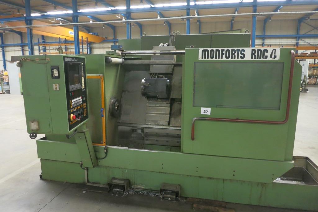 used Metal Processing CNC Lathe - Inclined Bed Type MONFORTS RNC 4