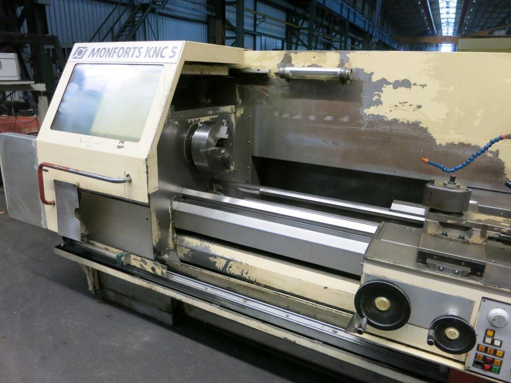 gebrauchte Metallbearbeitungsmaschinen Drehmaschine - zyklengesteuert MONFORTS KNC5-1500
